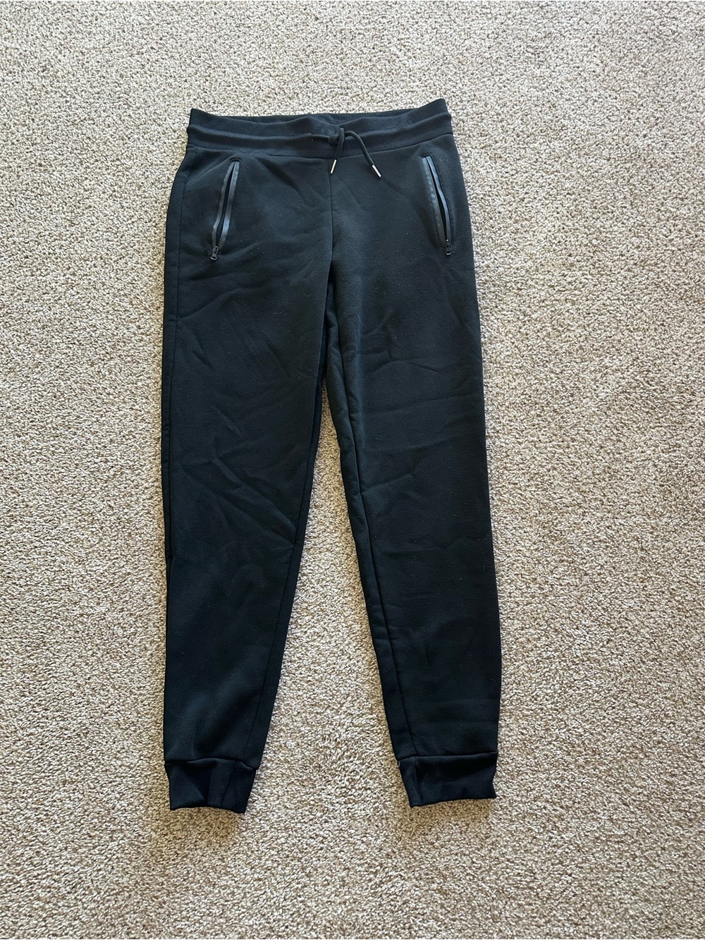 Rudolph Sportswear Men’s Black Jogger Pants Sz L Drawstring Pockets
